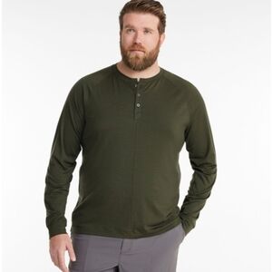 L.L.Bean Encompss Merino Wool-Blend Henly M R Forest Shade Green Size L